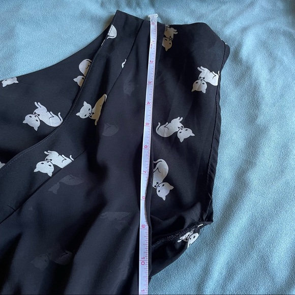 Forever 21 Dress - Black and White Cat Print, Size Small - Picture 10 of 11